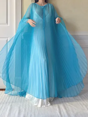 1960s Sheer Chiffon Caftan - OSFM