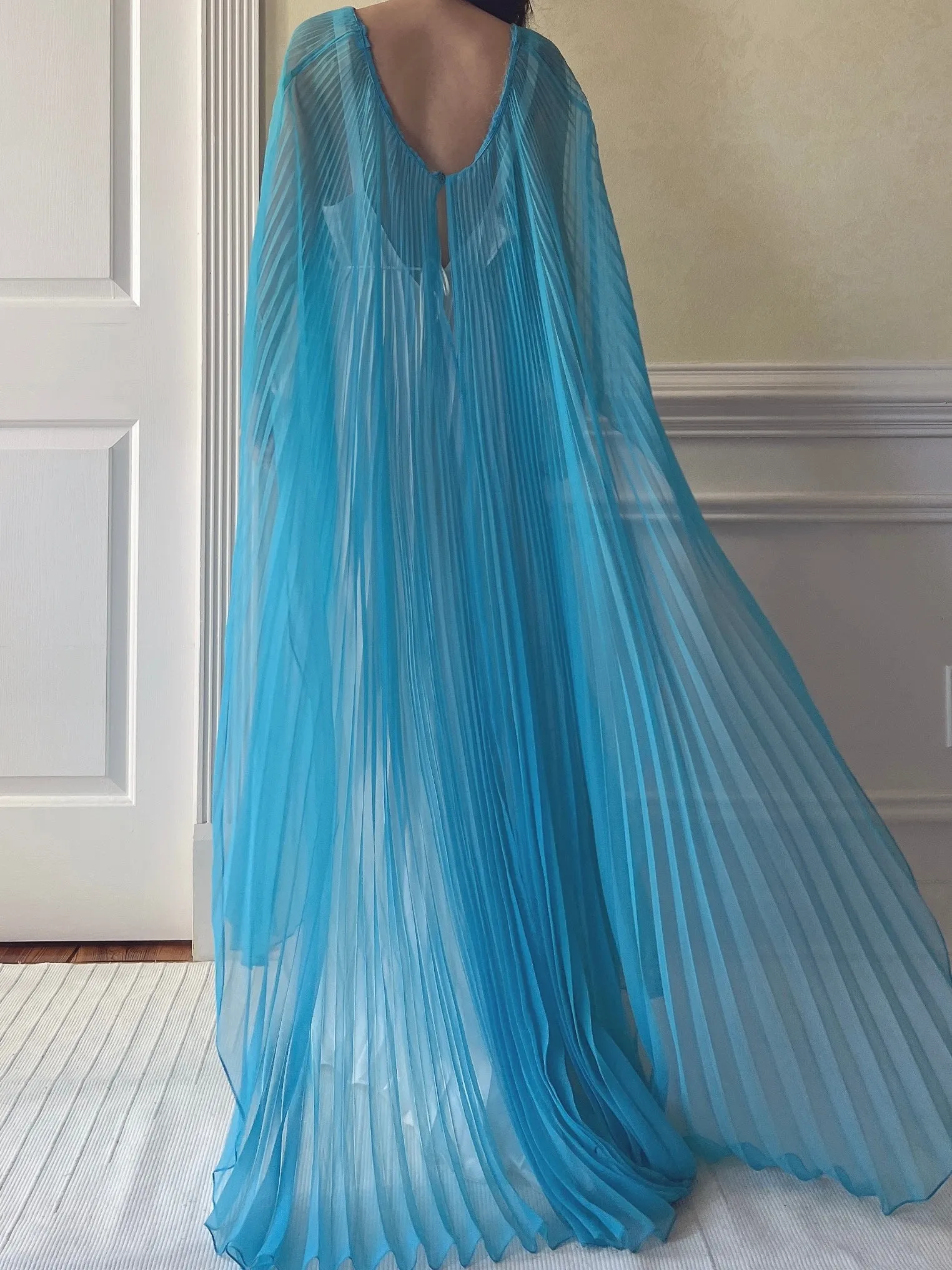 1960s Sheer Chiffon Caftan - OSFM
