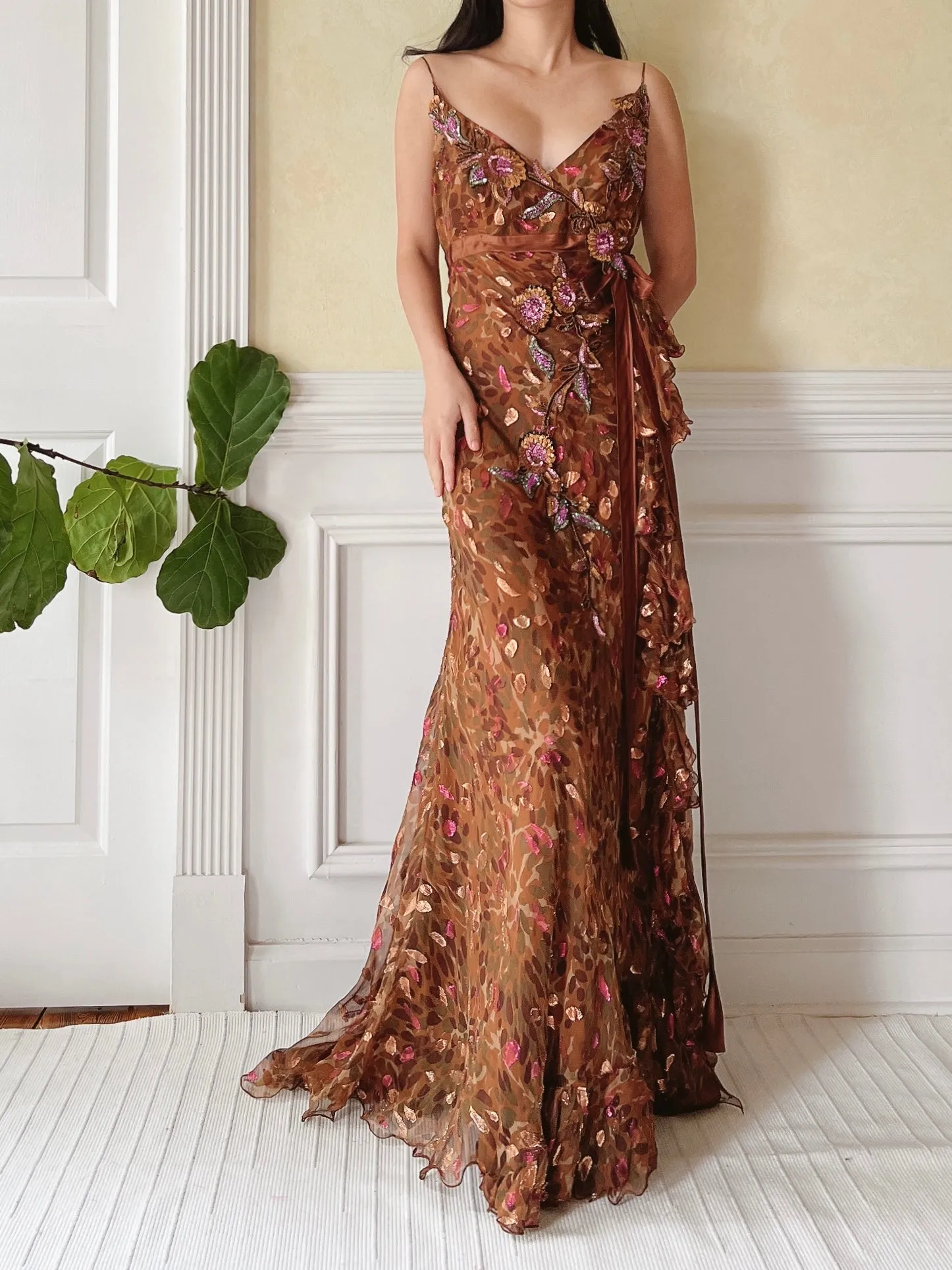 1990s Zuhair Murad Beaded Dress - S