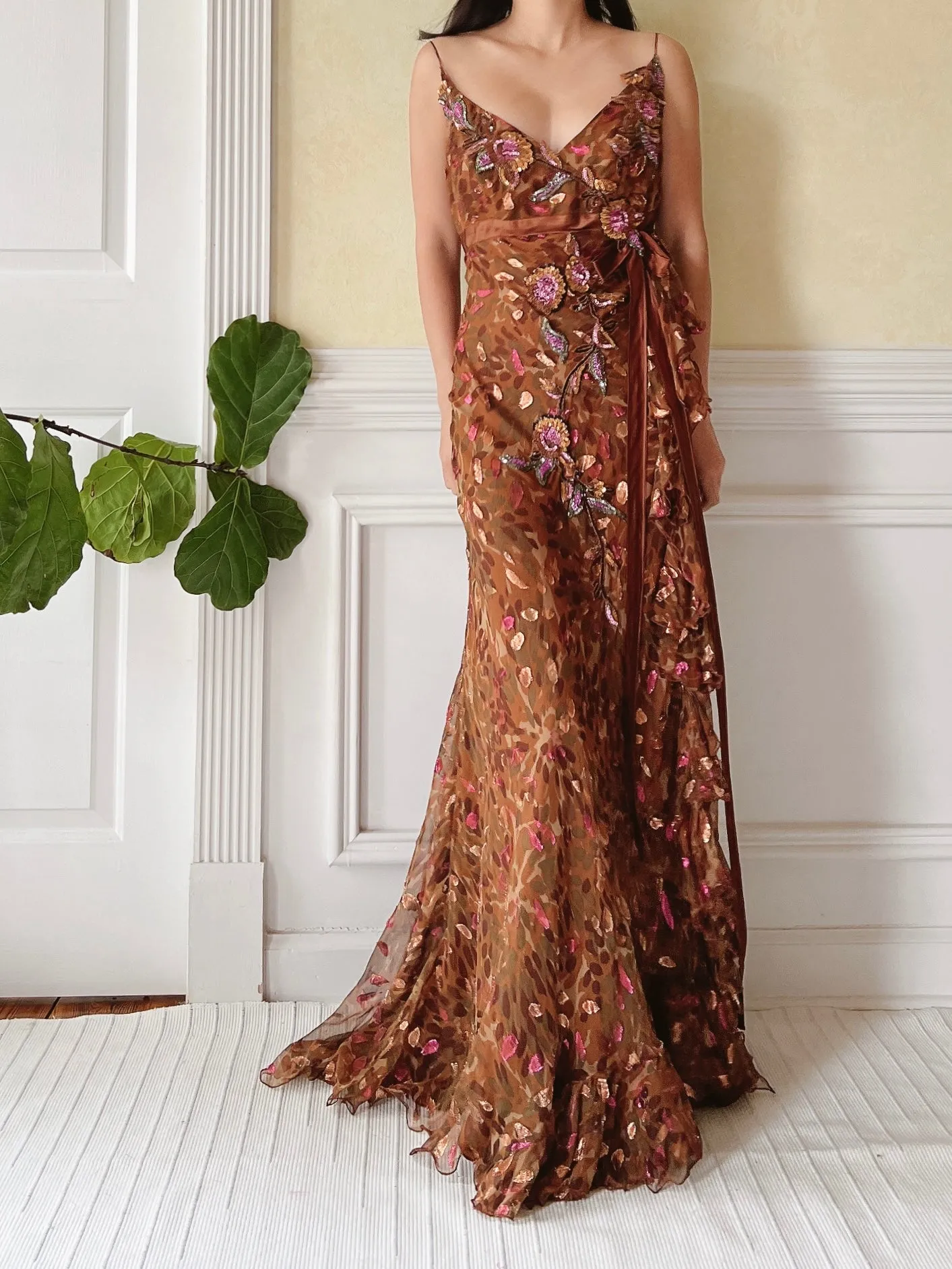 1990s Zuhair Murad Beaded Dress - S
