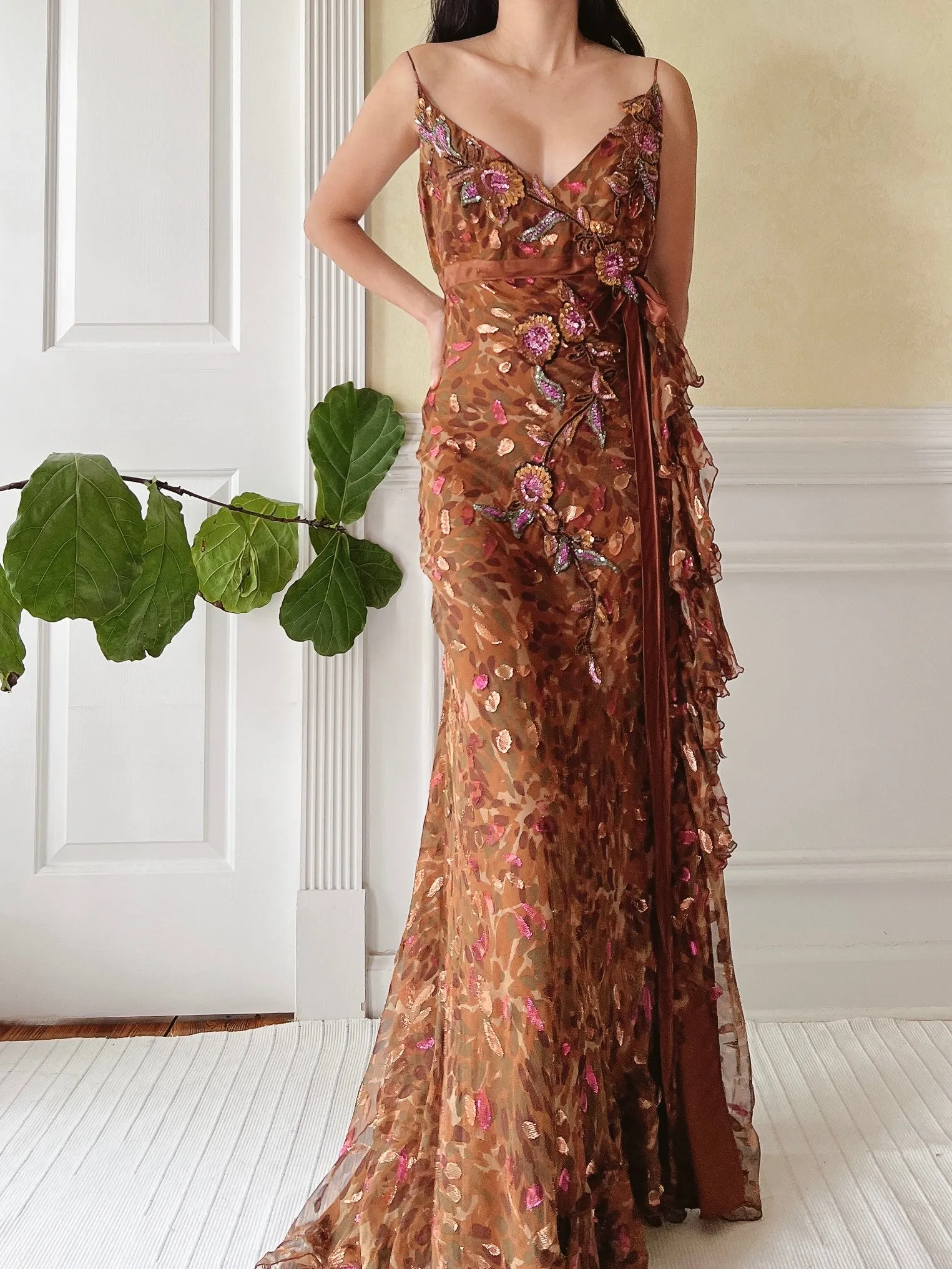1990s Zuhair Murad Beaded Dress - S