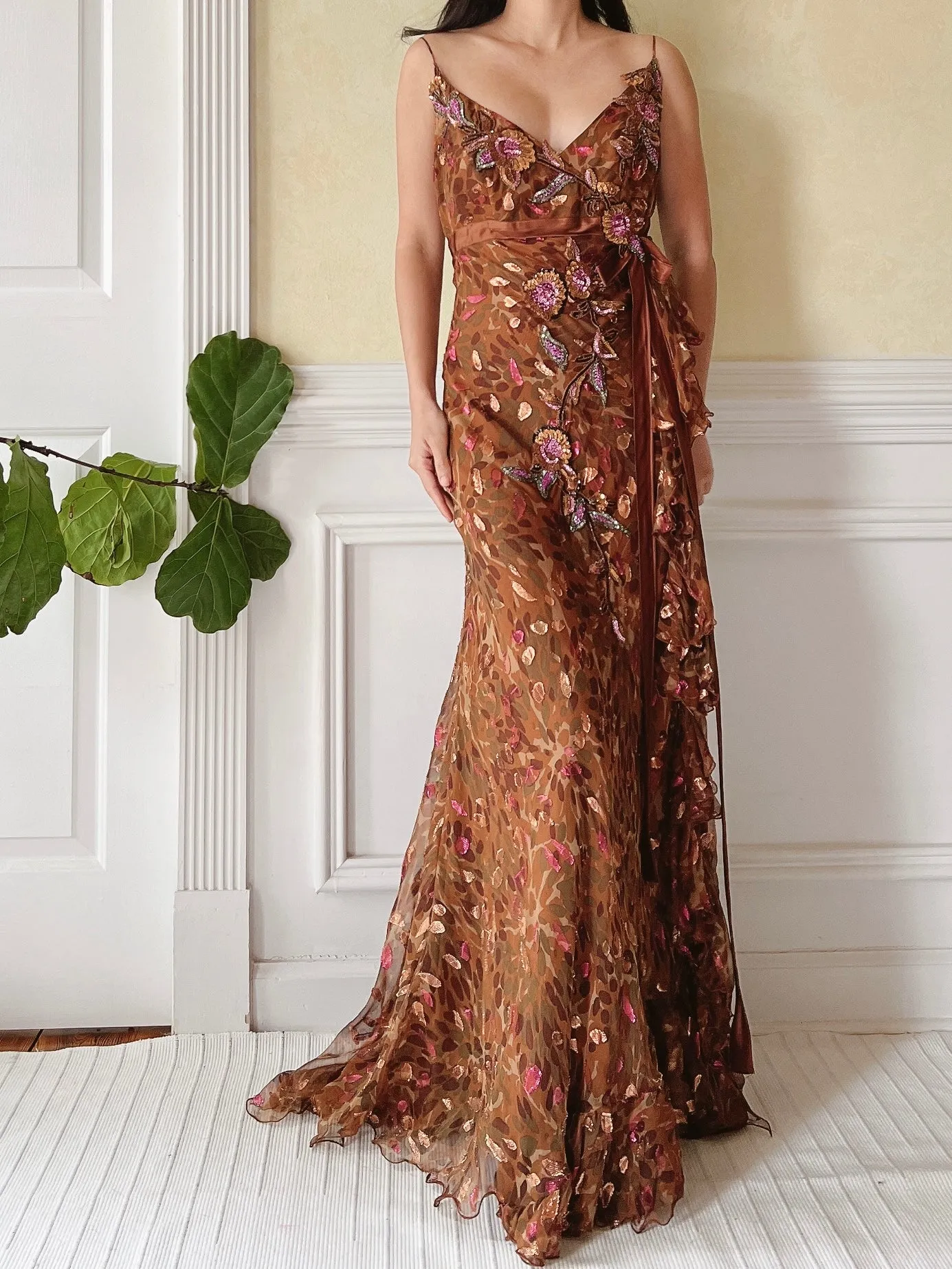 1990s Zuhair Murad Beaded Dress - S