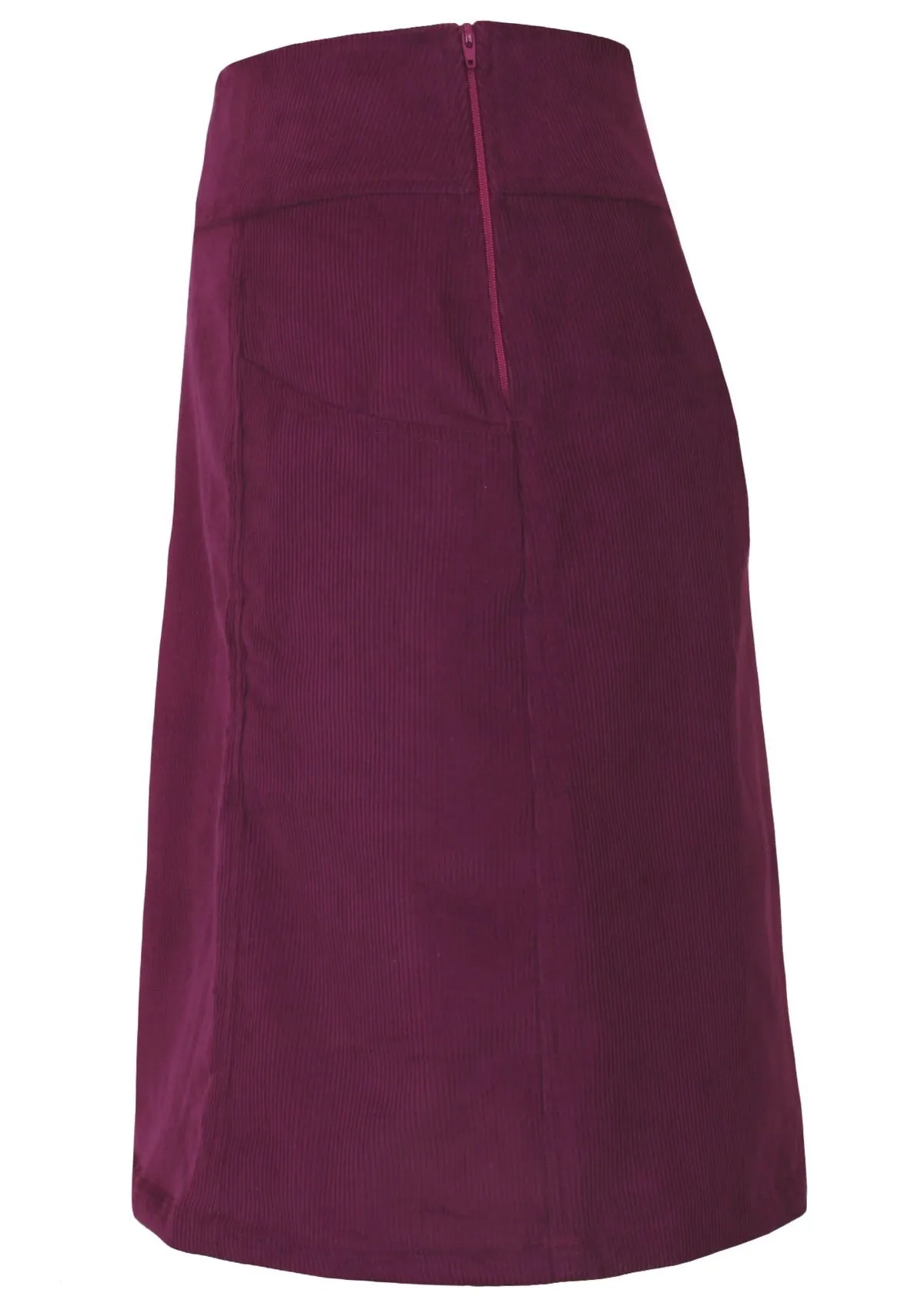 Aalia Corduroy Skirt Plum Caspia