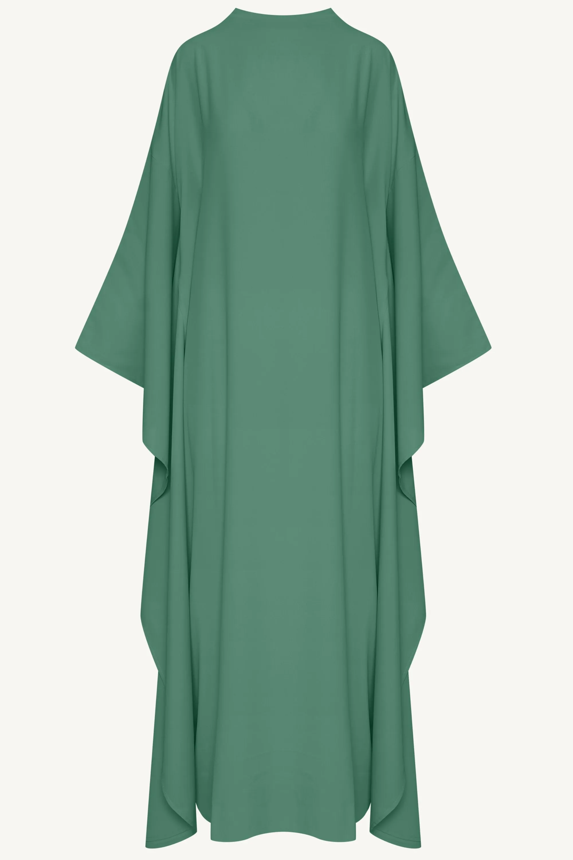 Amira Butterfly Inner Tie Abaya Dress - Sage