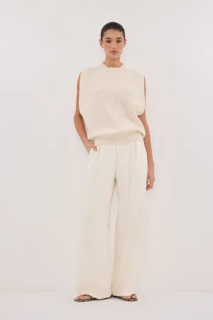 ARO CREAM KNIT TOP