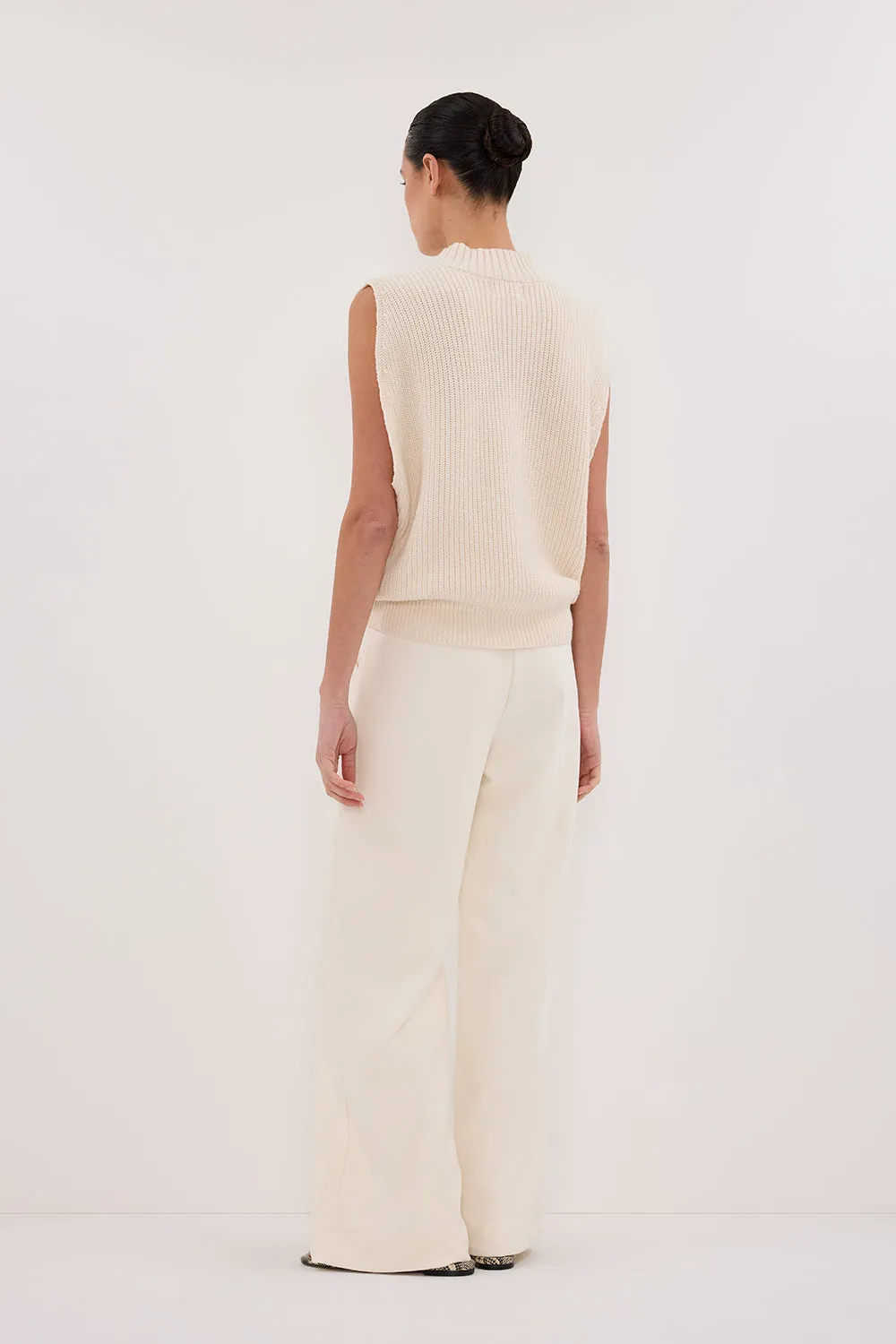 ARO CREAM KNIT TOP