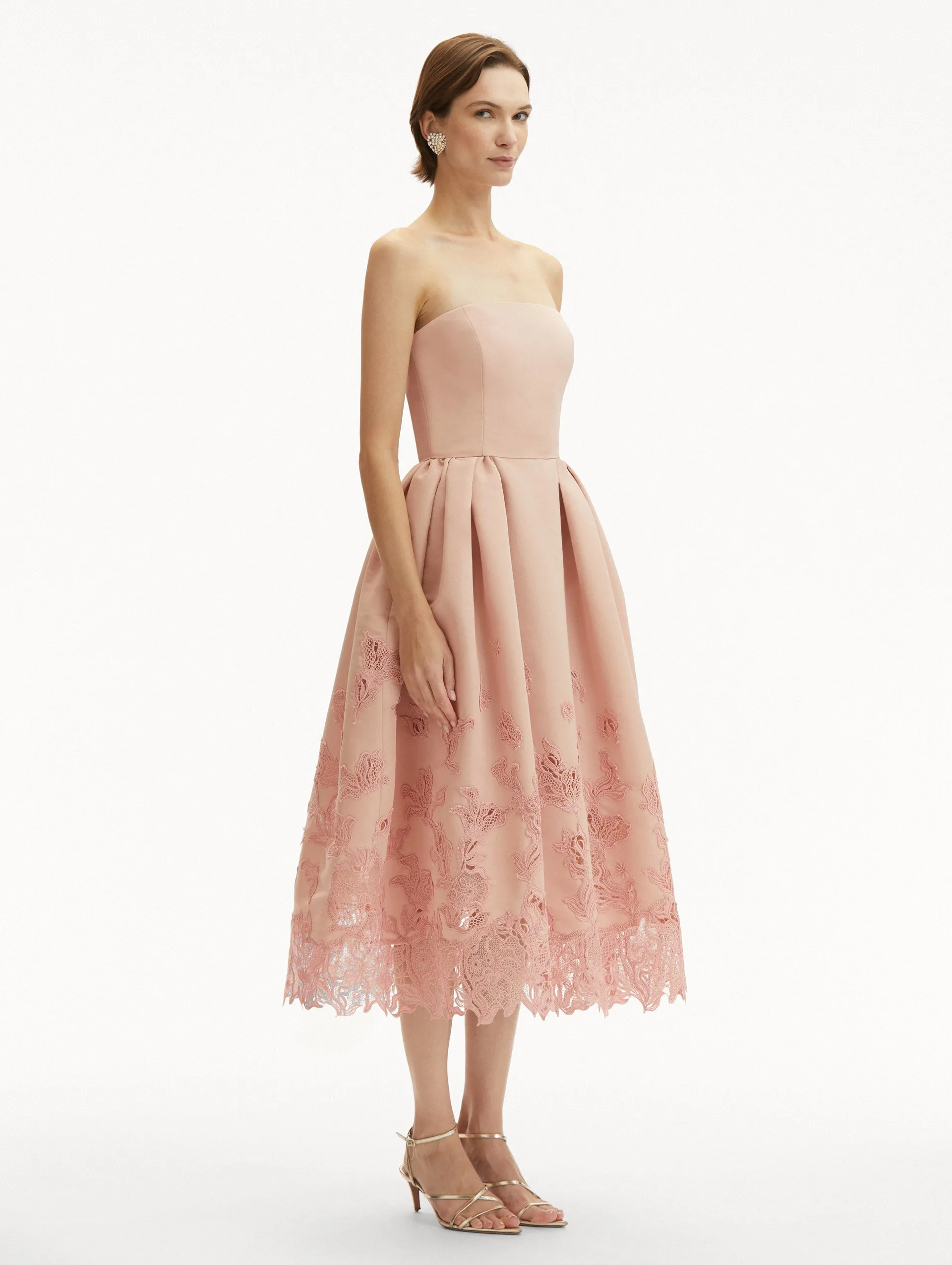Bellflower Guipure Cocktail Dress