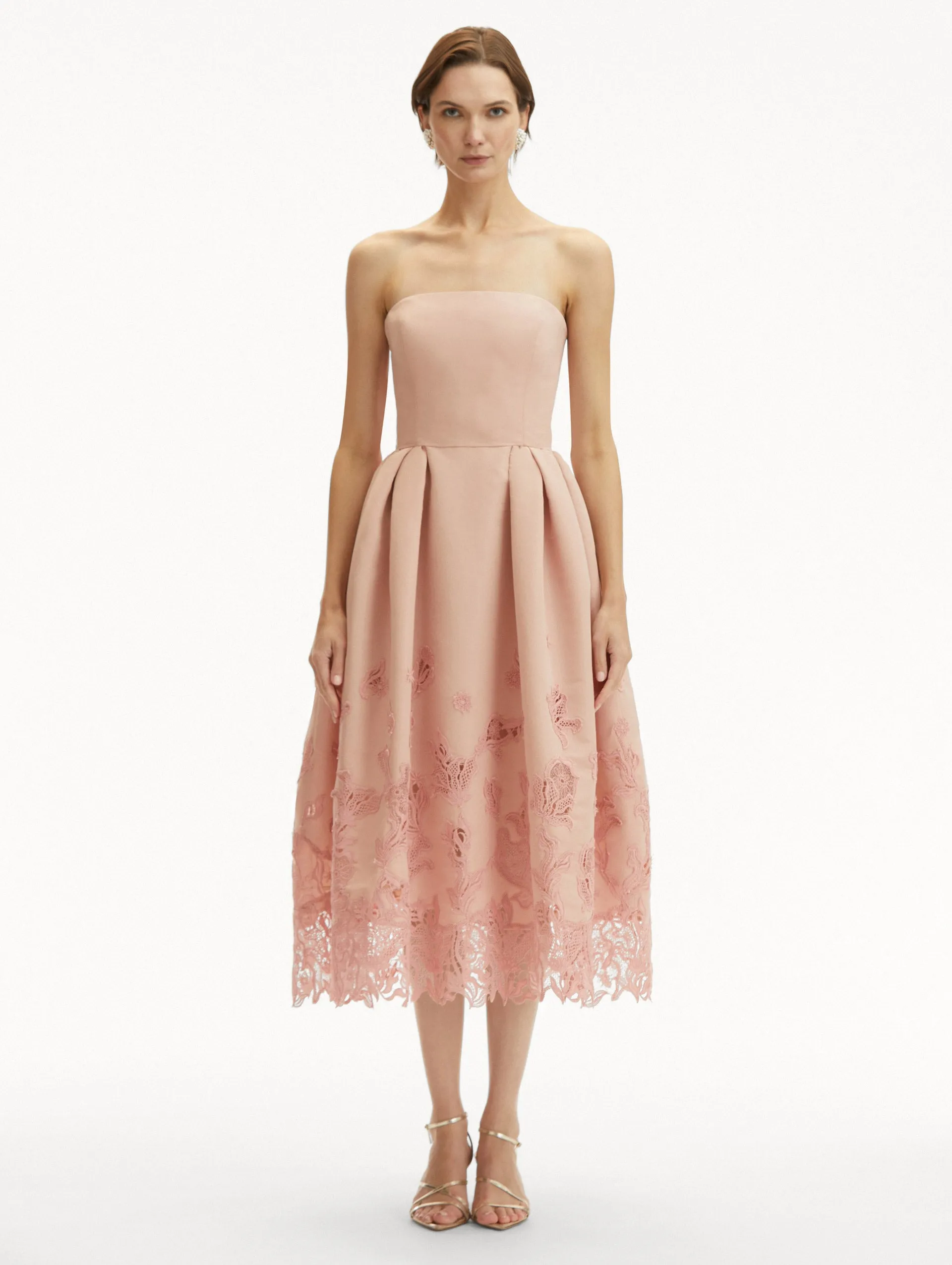 Bellflower Guipure Cocktail Dress