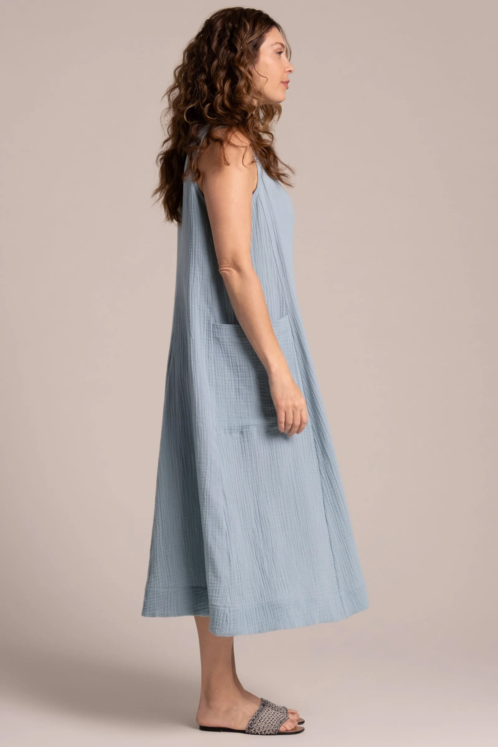 Breeze EZ Flare Dress | Stone Blue