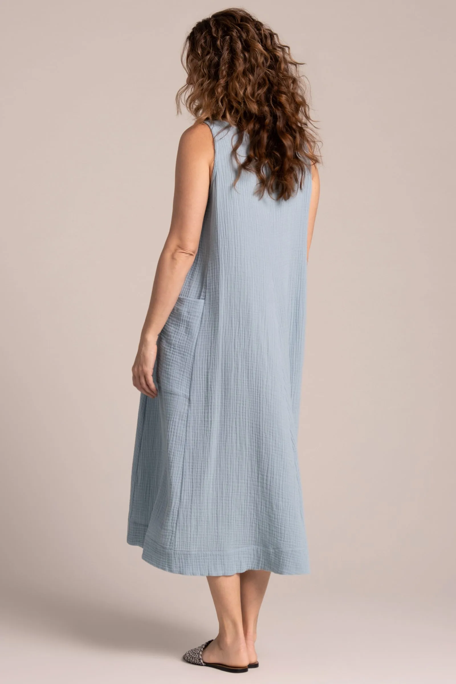 Breeze EZ Flare Dress | Stone Blue
