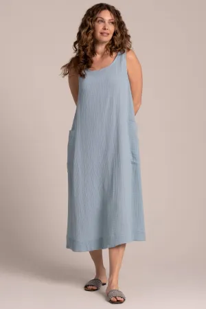Breeze EZ Flare Dress | Stone Blue