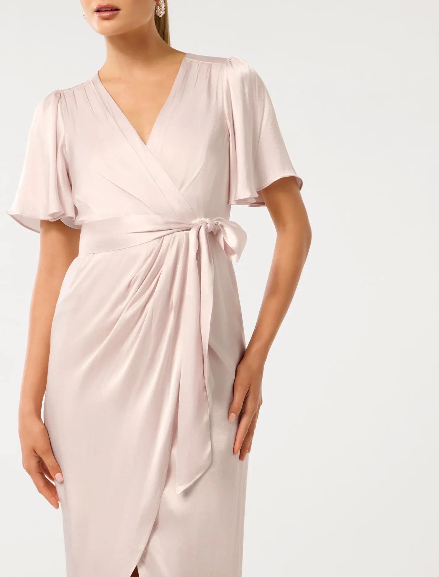 Carolina Satin Midi Dress