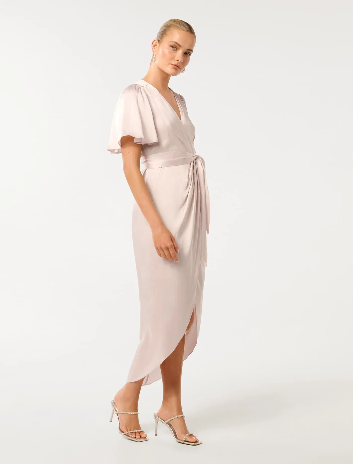 Carolina Satin Midi Dress