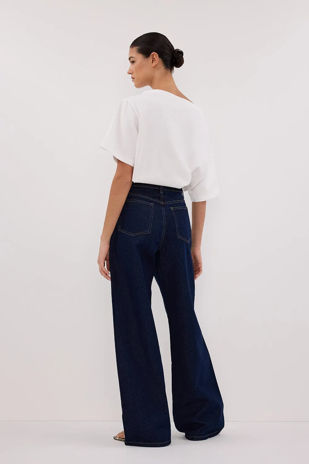 CARSON INDIGO TALL WIDE LEG JEAN