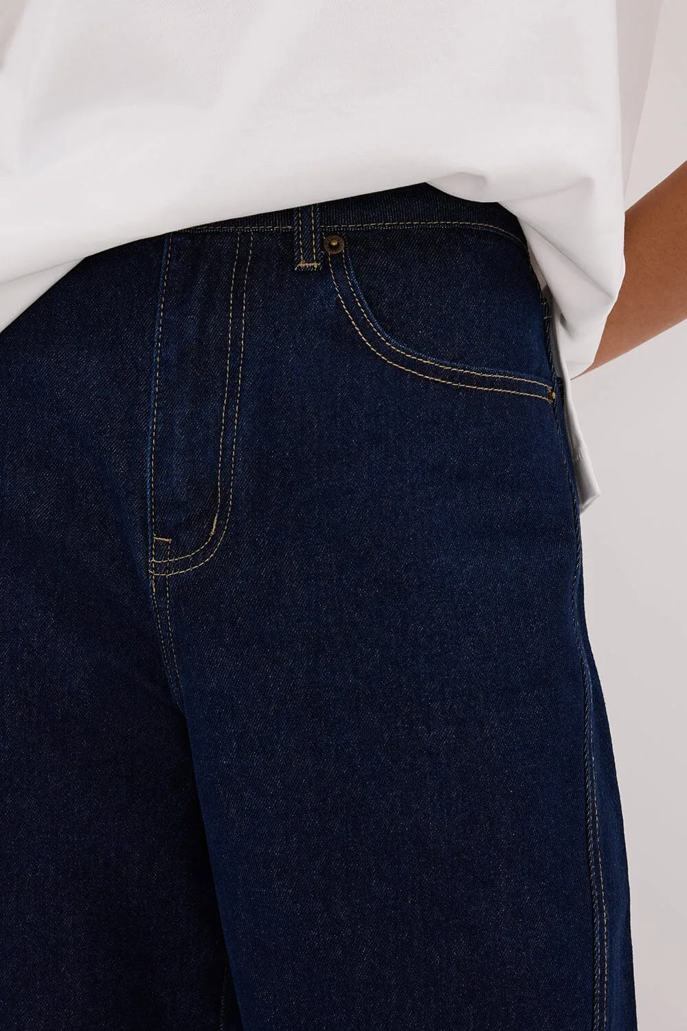 CARSON INDIGO TALL WIDE LEG JEAN