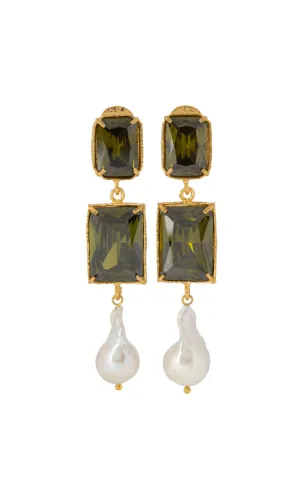 Christie Nicolaides Alice Earrings - Green