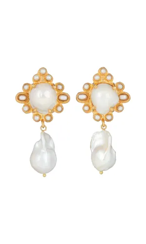 Christie Nicolaides Amalita Earrings - Pearl