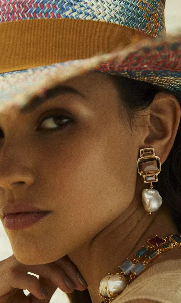 Christie Nicolaides Bambina Earrings - Chocolate