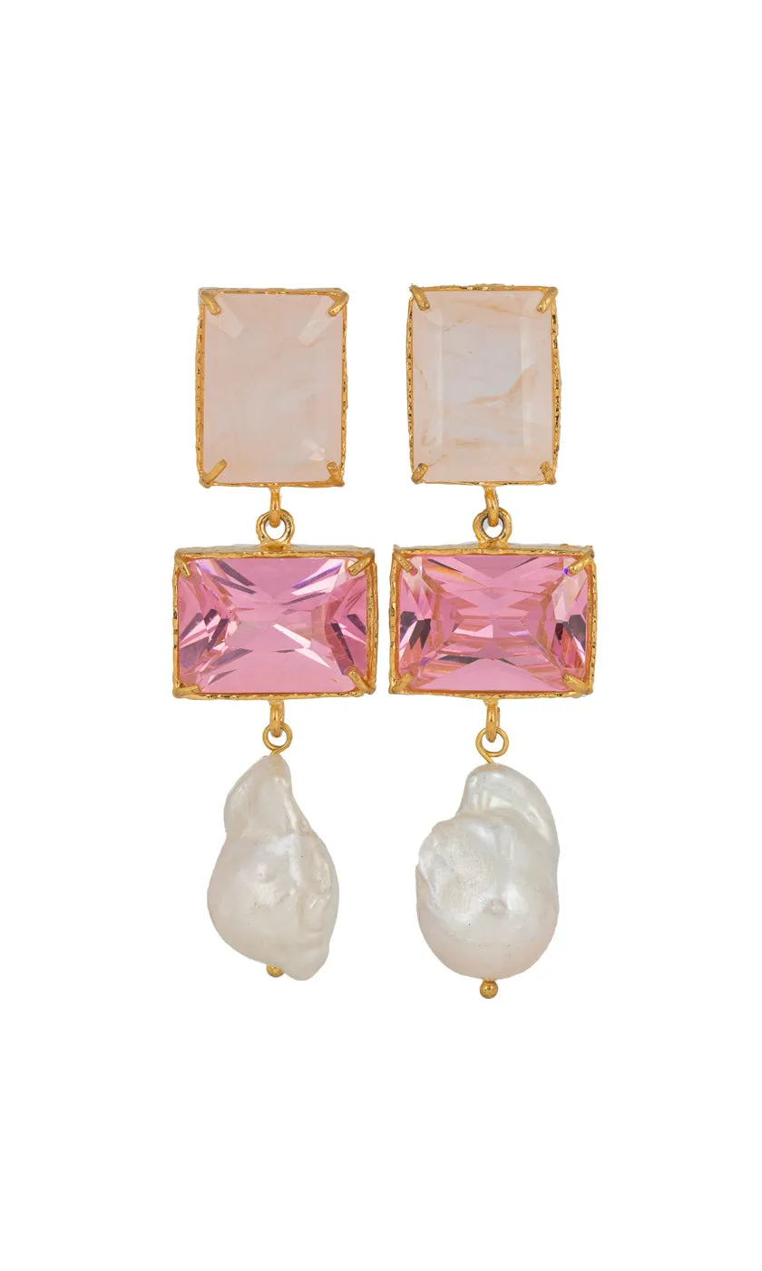 Christie Nicolaides Bettina Earrings - Pink