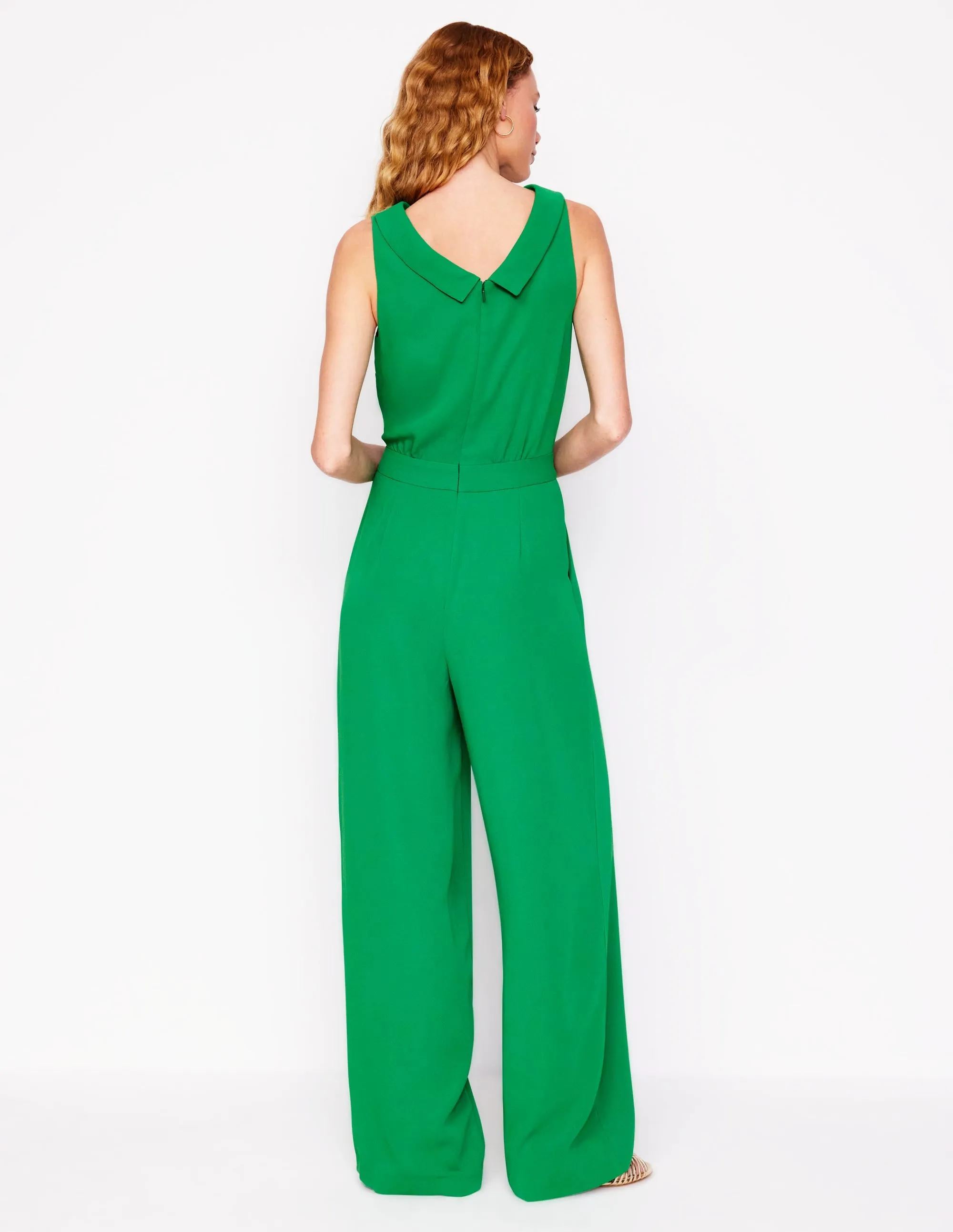 Clarissa Jumpsuit-Rich Emerald