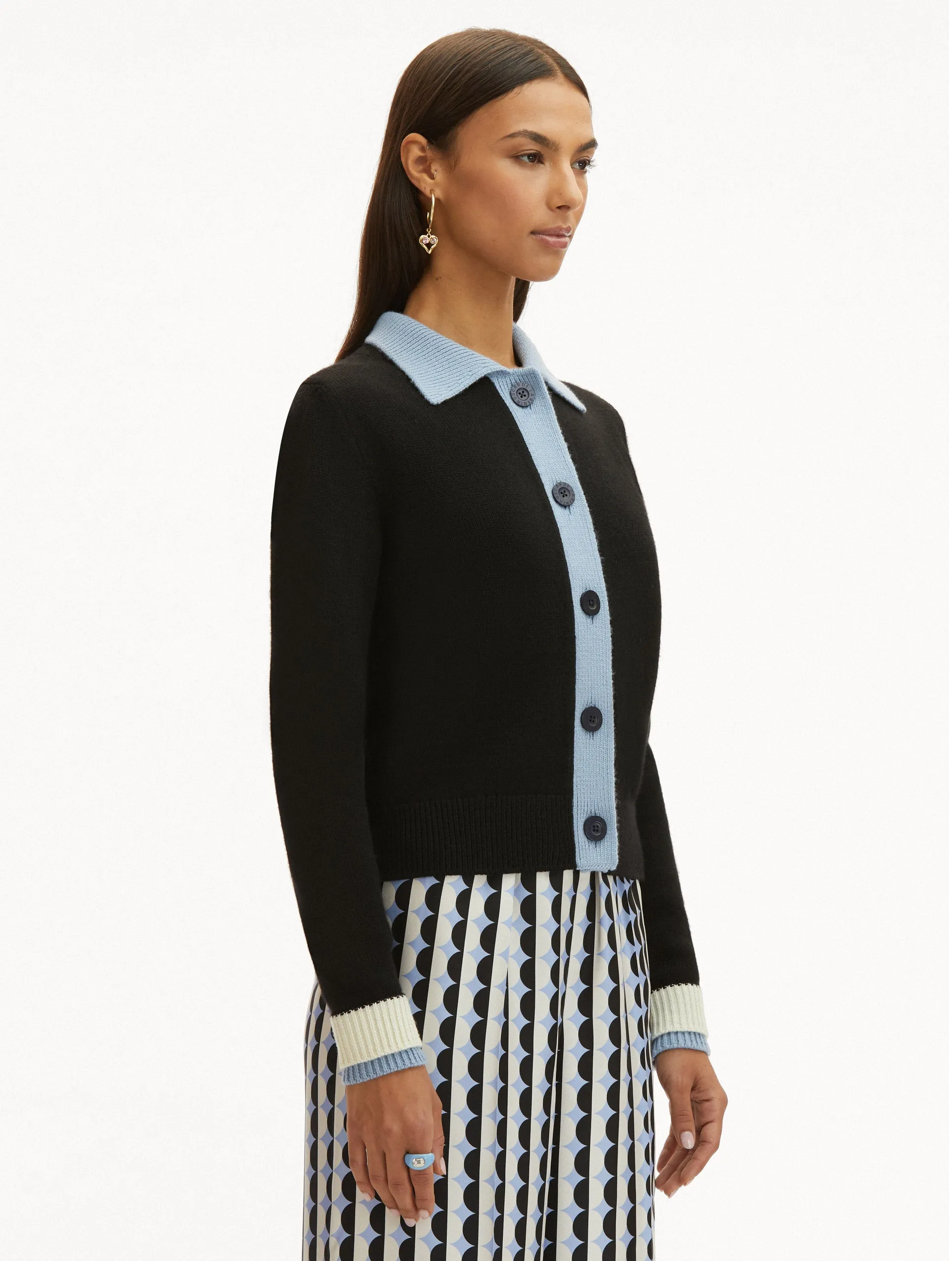 Color Block Cardigan