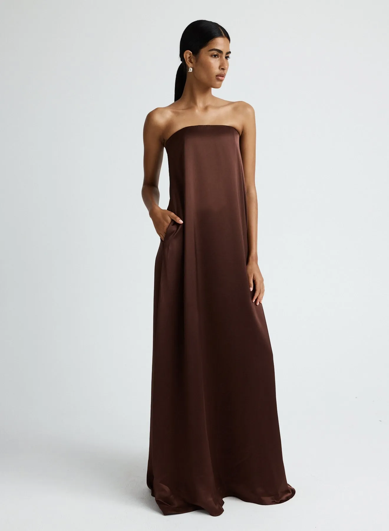 DELFINA DRESS (SHAVED CHOCOLATE)