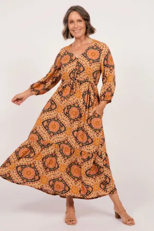Denver 3/4 Sleeve Dress in Juliet