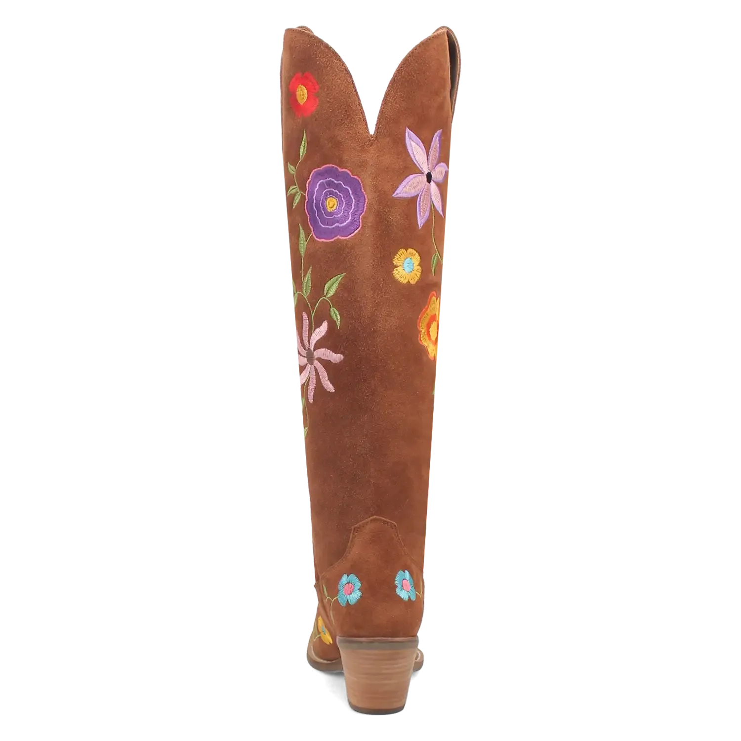 Dingo Flower Power - Women's Suede Leather Cowgirl Boots