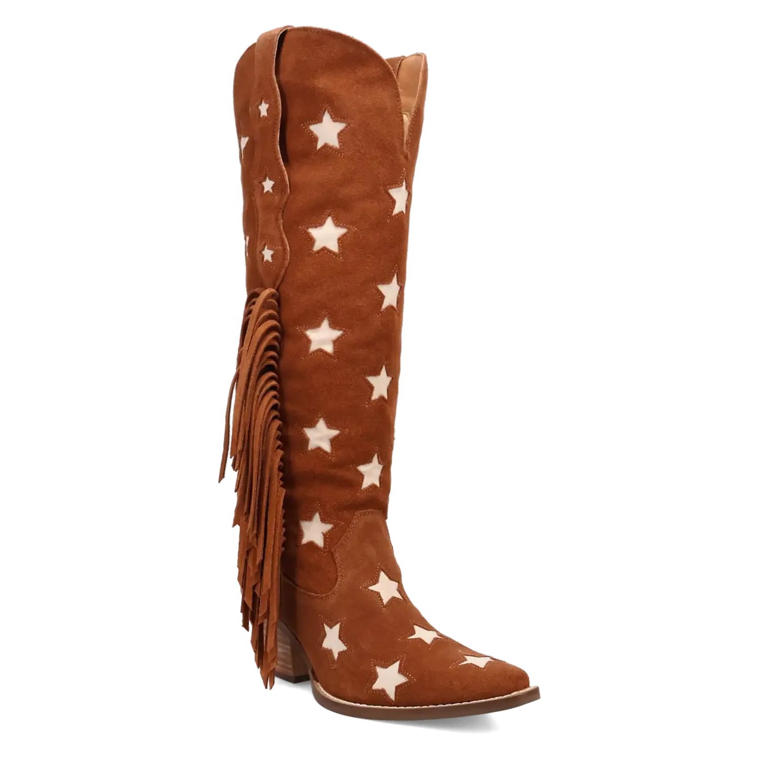 Dingo Super Star - Women's Suede Leather Cowgirl Boots