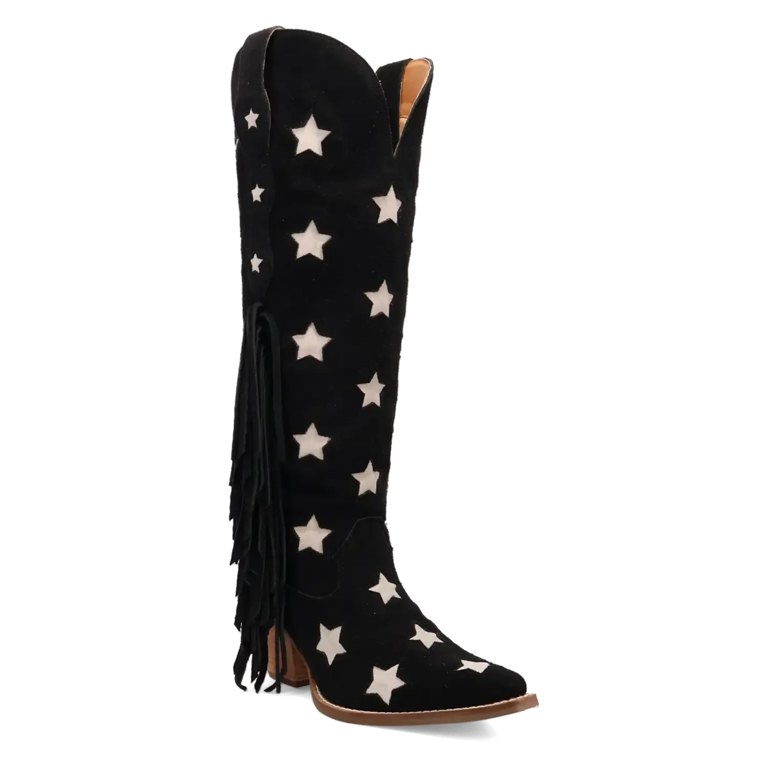 Dingo Super Star - Women's Suede Leather Cowgirl Boots