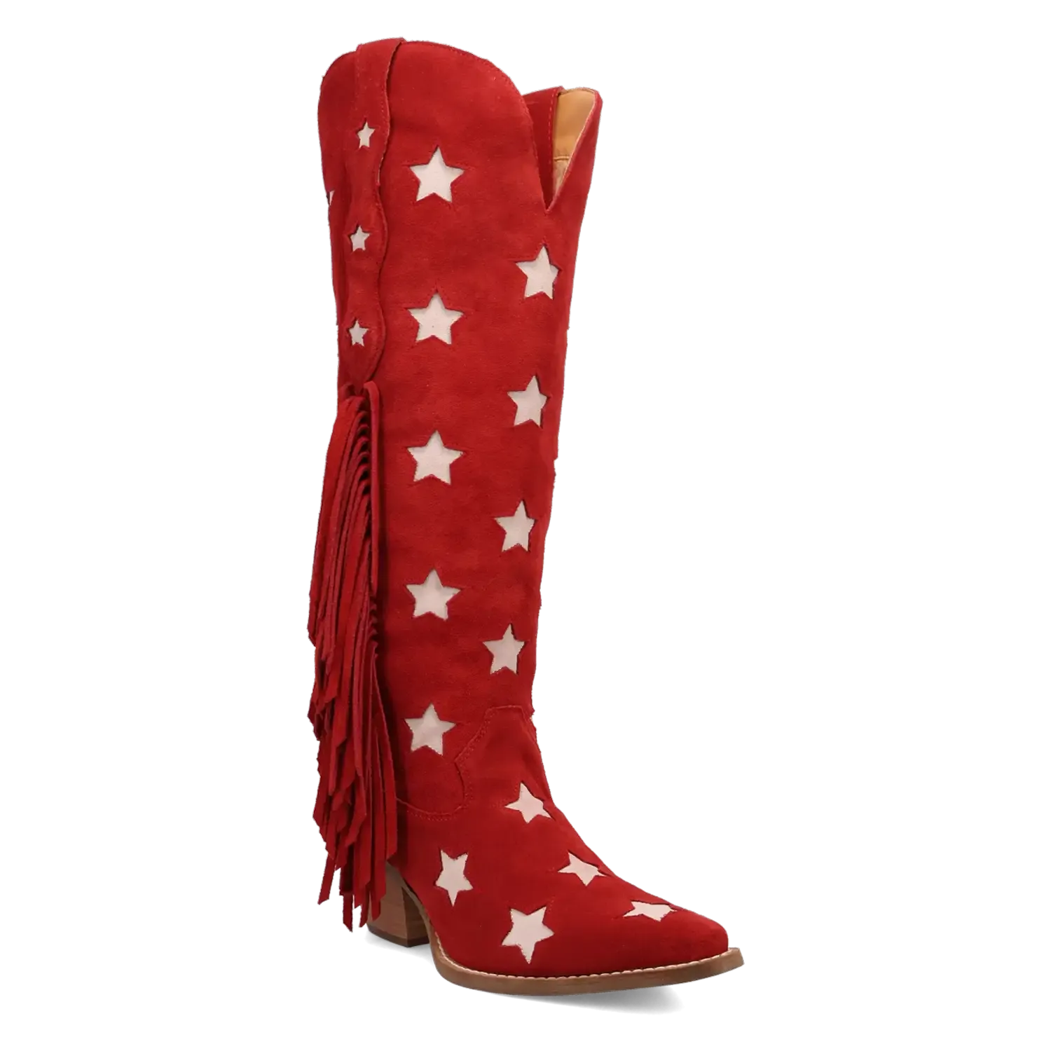 Dingo Super Star - Women's Suede Leather Cowgirl Boots