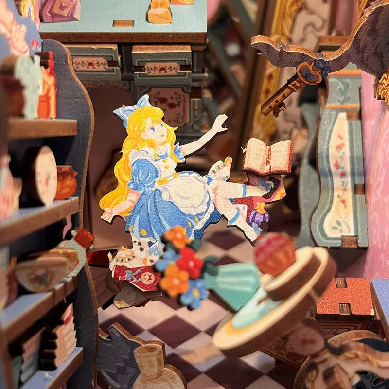 DIY Miniature House Book Nook Kit: Alice's Adventure
