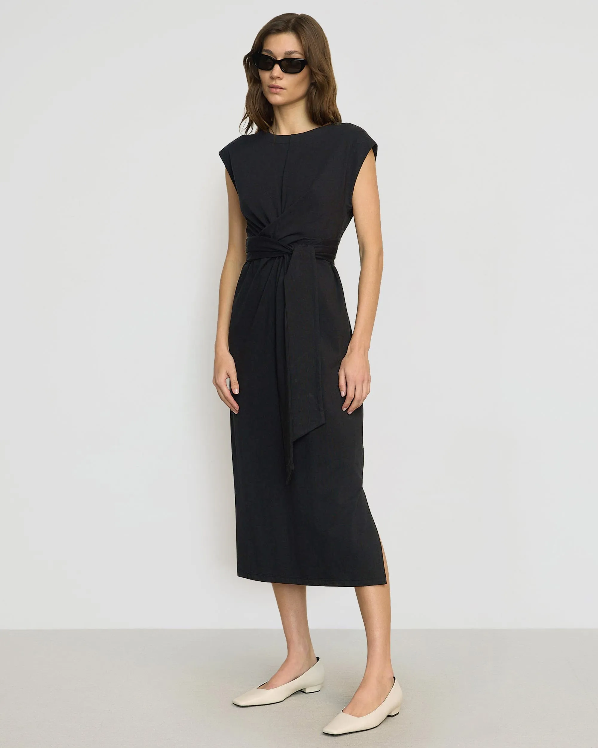 Fei Tie-Front Organic Cotton Dress