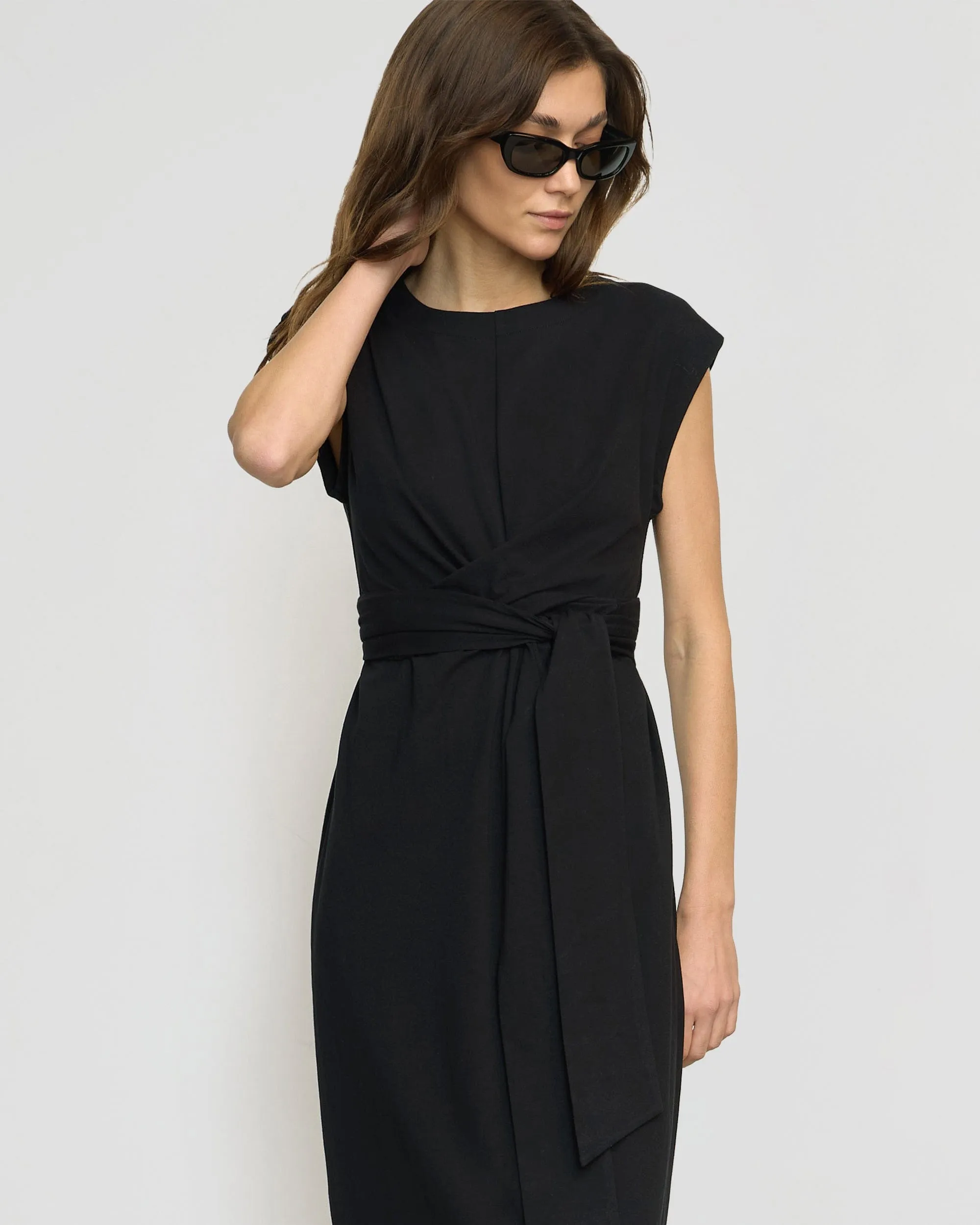 Fei Tie-Front Organic Cotton Dress