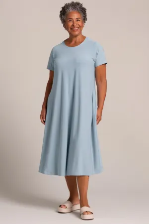 Fit & Flare Dress | Stone Blue