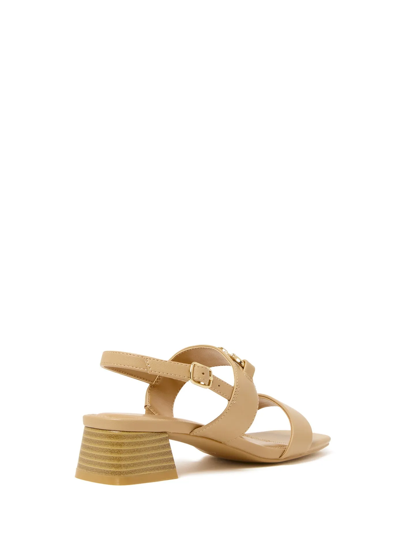 Harley Bit Trim Double Strap Block Heel
