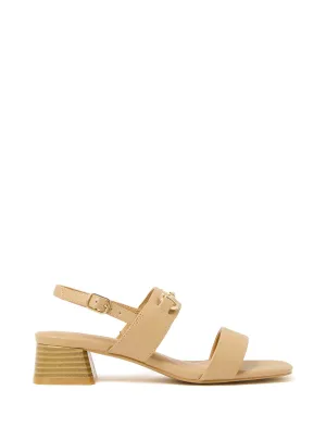 Harley Bit Trim Double Strap Block Heel