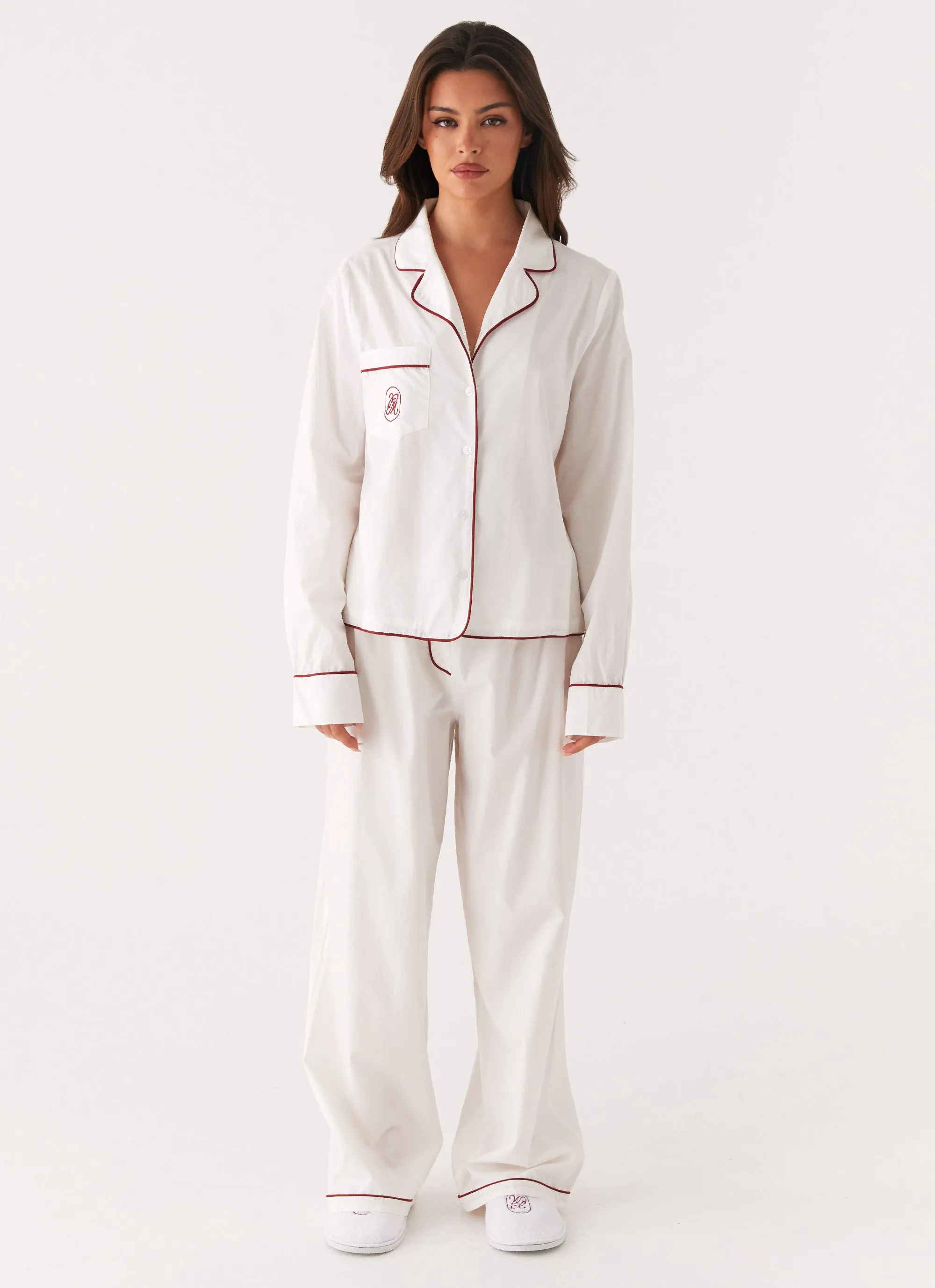 Harry Pyjama Pants - White