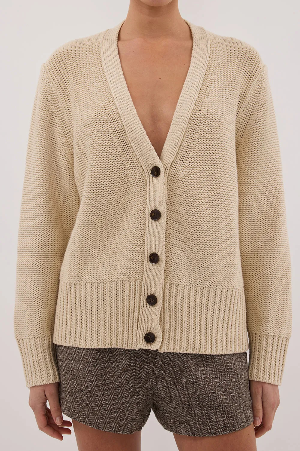 HUGO CLAY KNIT CARDIGAN