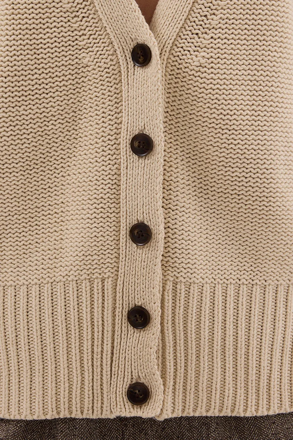 HUGO CLAY KNIT CARDIGAN