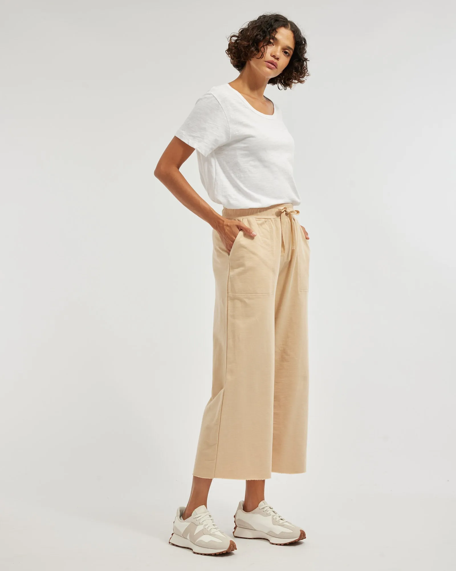 Jamie Wide Leg Pant - Hummus