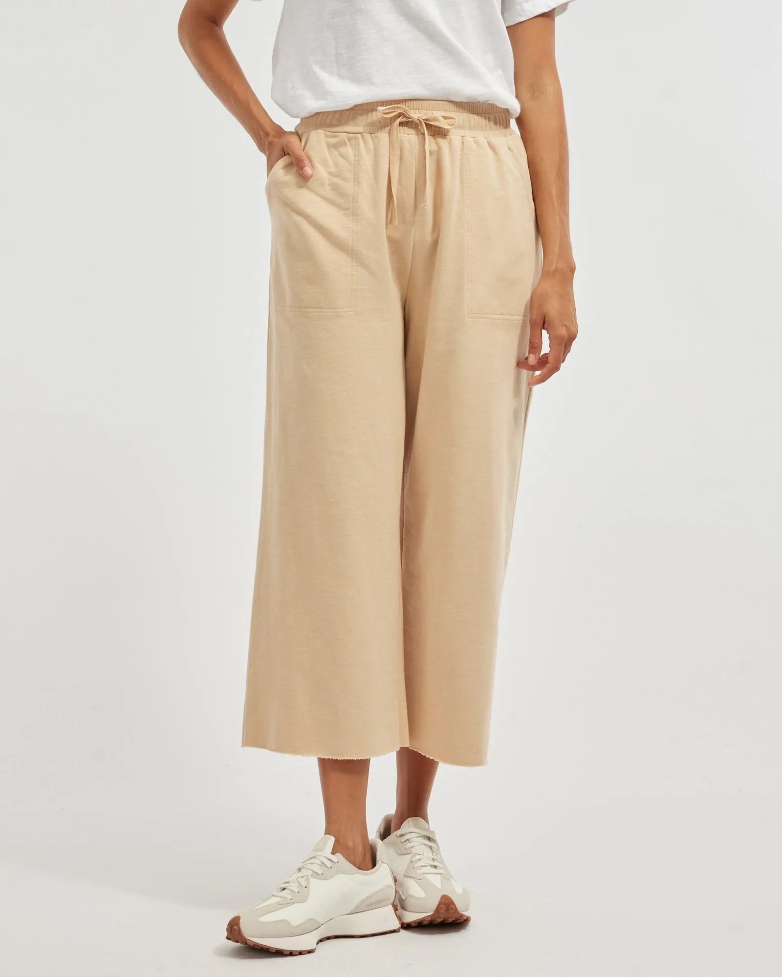 Jamie Wide Leg Pant - Hummus