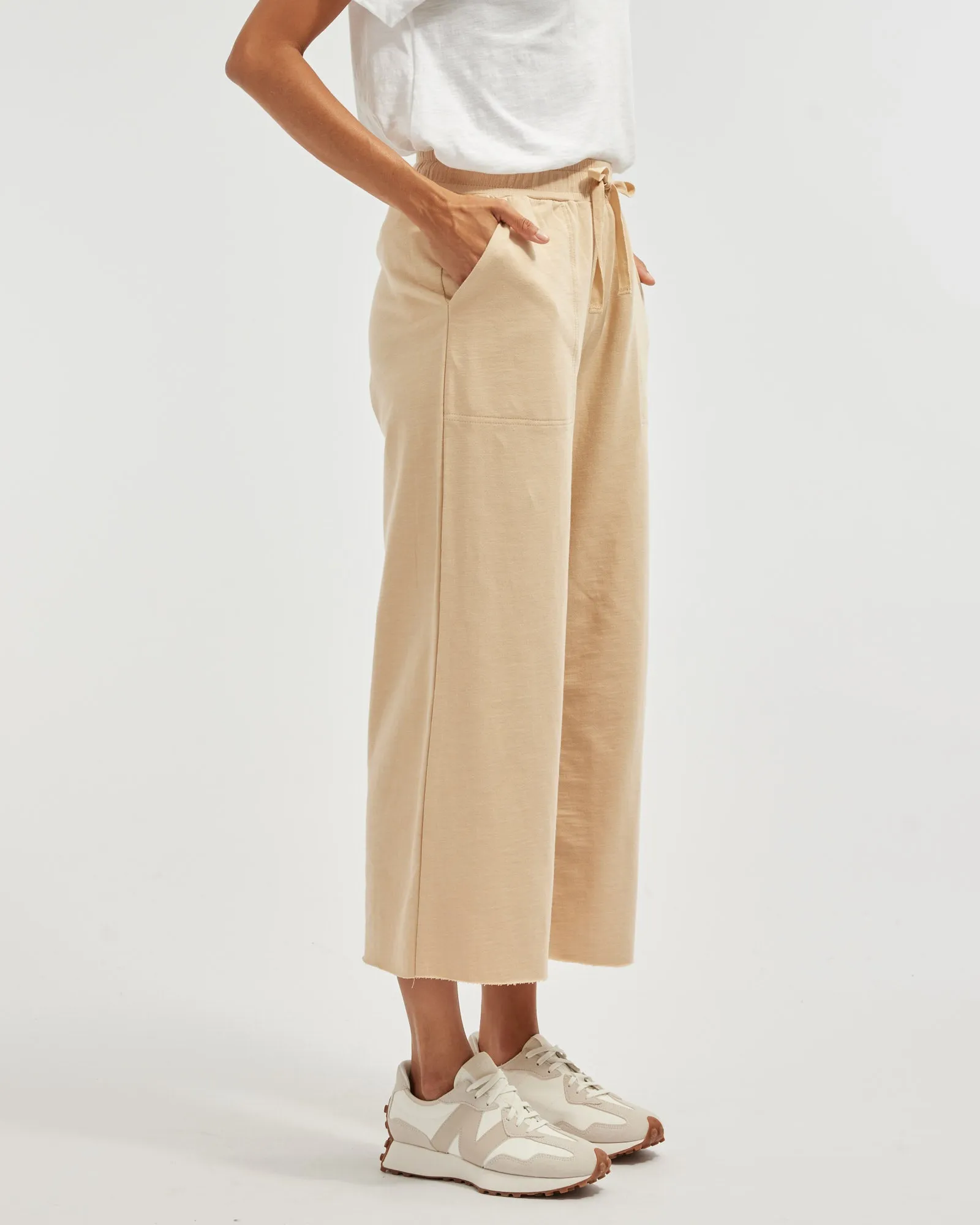 Jamie Wide Leg Pant - Hummus