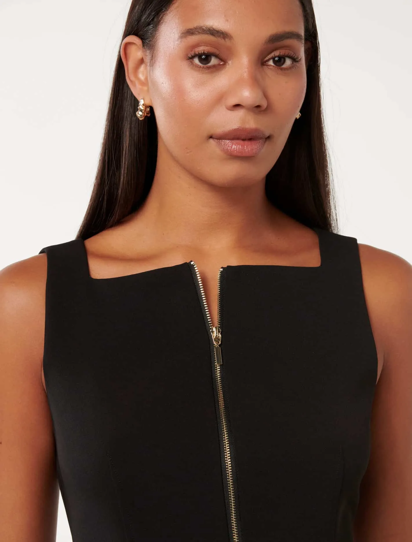 Joslyn Zip Front Bodice Top