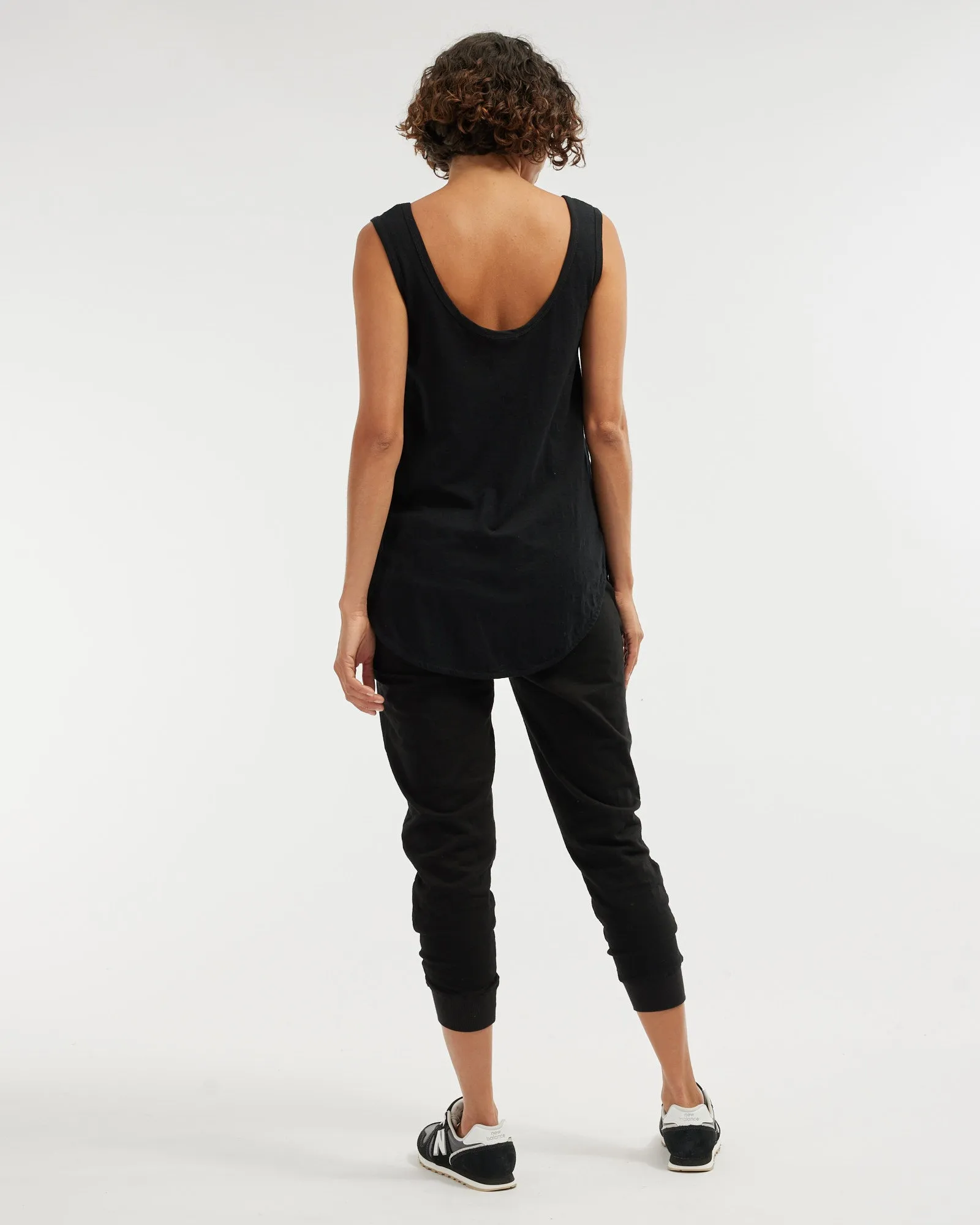 Kieran Cropped Jogger - Black