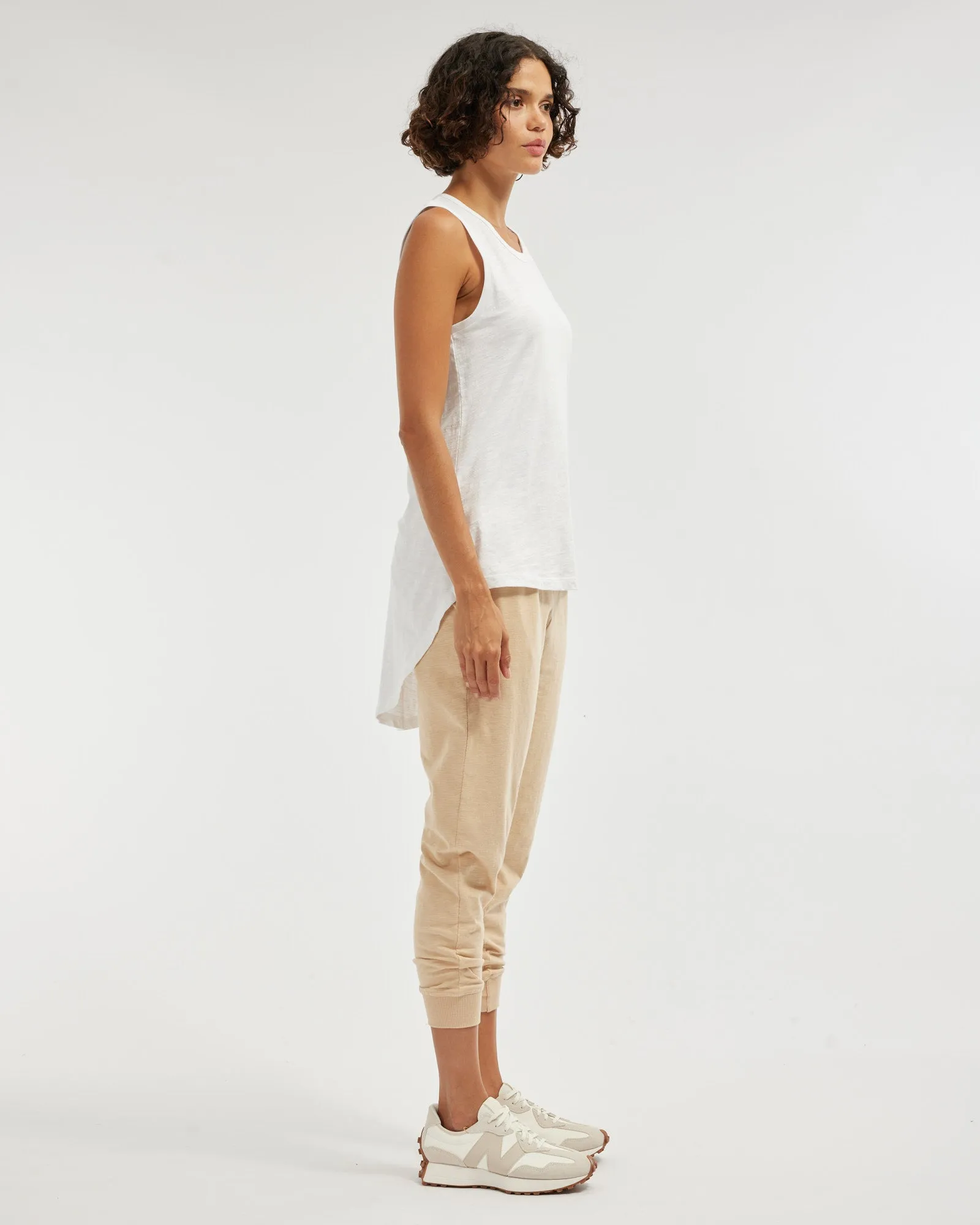 Kieran Cropped Jogger - Hummus