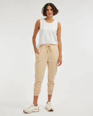 Kieran Cropped Jogger - Hummus