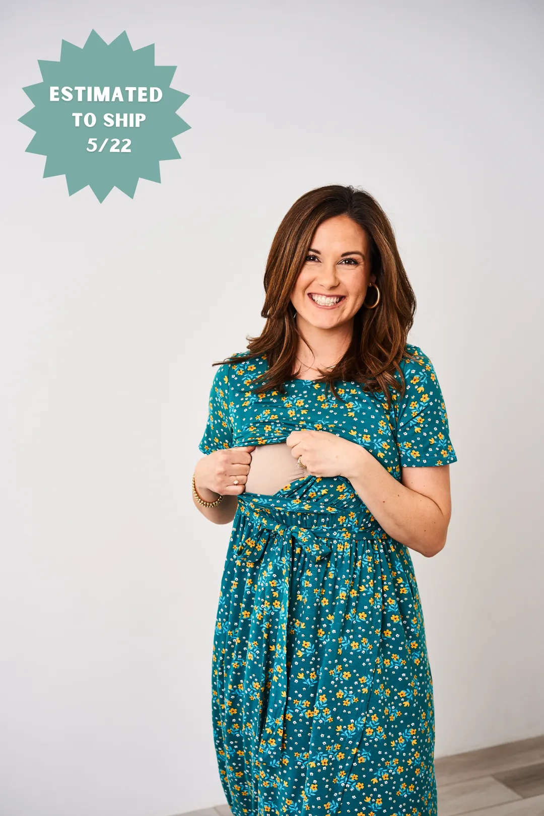 Latched Mama Petal Maxi Nursing Dress