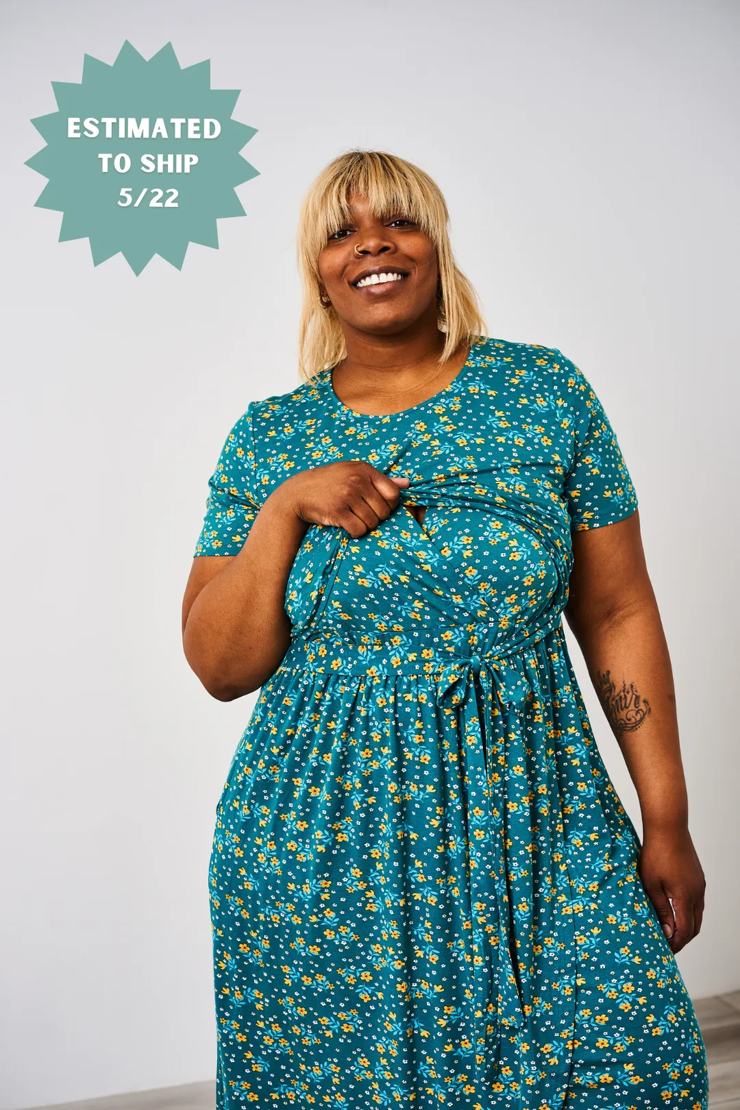 Latched Mama Petal Maxi Nursing Dress
