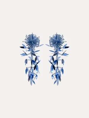 Leaf Tassel Clip-On Earrings